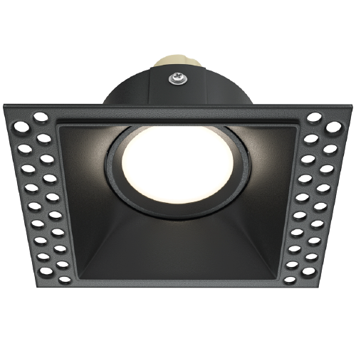 Built-in lamp - fixture, excl. GU10, IP20, black